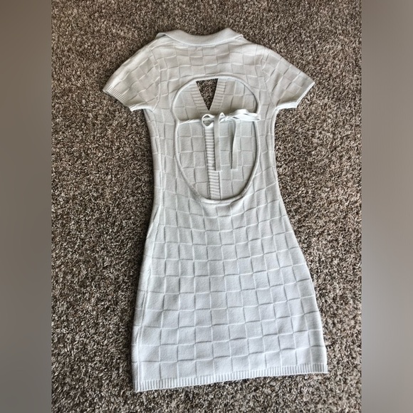 Blue Knit Dress - Picture 3 of 3